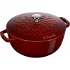 Apvalus ketaus puodas lily Staub - 3,5 l, Grenadine