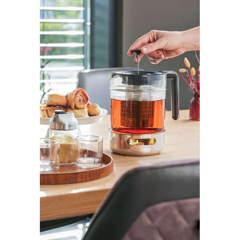 GEFU T-PREP arbatos virdulys su pašildymo padėklu 1.5 ltr