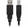 USB 2.0 laidas, USB-A kištukas > USB-B kištukas (juodas, 2,0 metro)