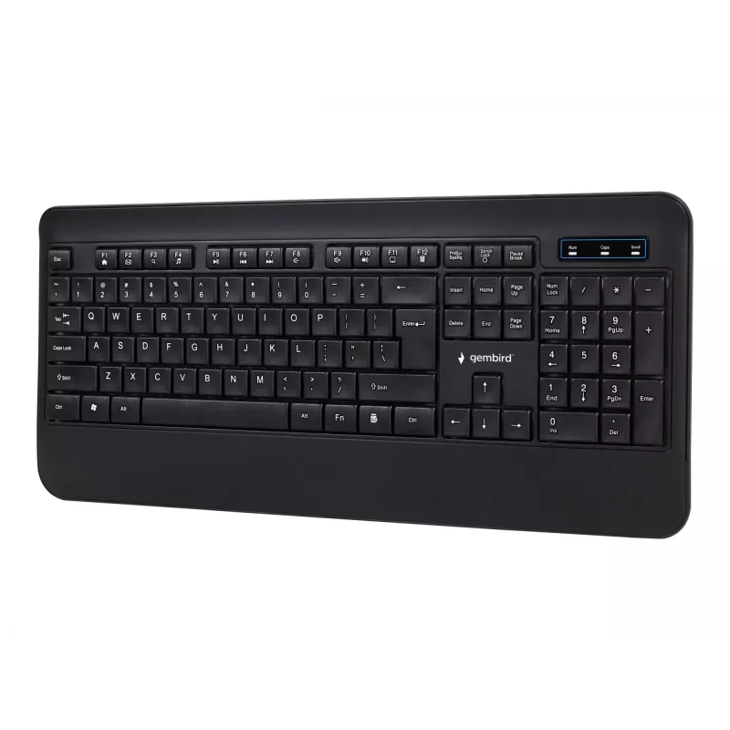MULTIMEDIJOS KLAVIATŪRA USB ENG/JUODA KB-UML-03 GEMBIRD