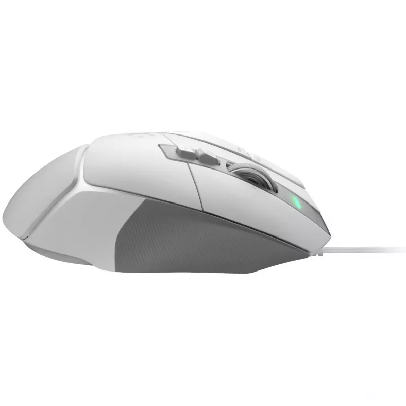 Žaidimų pelės rinkinys „Logitech G G502 X“ su kietu žaidimų pelės kilimėliu „G240“ – dešiniarankė, optinė 25600 DPI, USB Type-A, 13 mygtukų, balta
