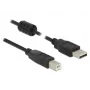 USB laidas DeLOCK 2m USB 2.0-A USB 2.0-B Juodas