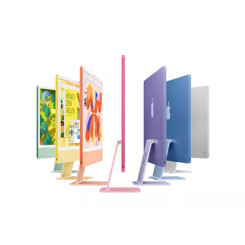 iMac 24 col.: M4 10/10, 24 GB, 512 GB SSD – sidabrinis