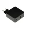 Nešiojamojo kompiuterio maitinimo adapteris IBOX IUZ65WA, AC-DC automatinis 100–240V → 18.5–20.5V, 65W, 1×USB, juodas
