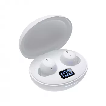 Belaidės ausinės White Shark GEB-TWS-02 Vortex baltos