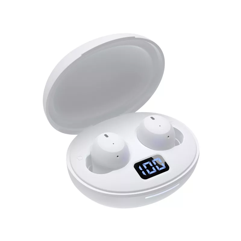 Belaidės ausinės White Shark GEB-TWS-02 Vortex baltos