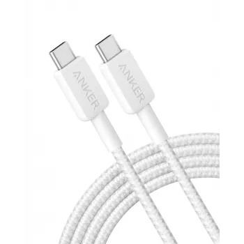 USB-C į USB-C kabelis Anker 322 — 1,8 m, baltas