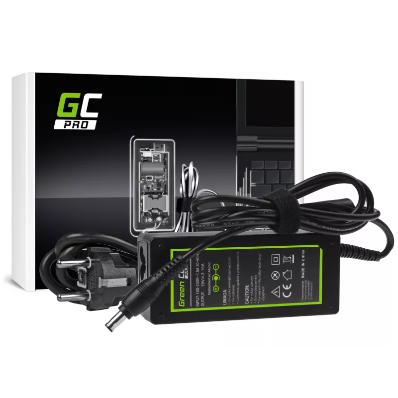 Green Cell AD20P maitinimo adapteris / inverteris Vidinis 60 W Juoda