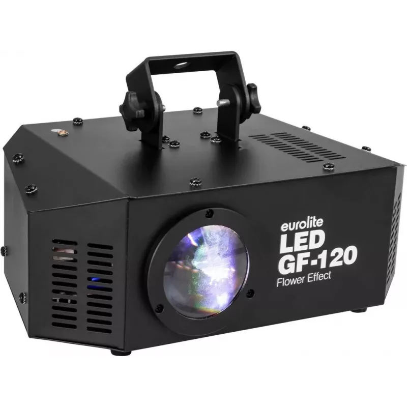 LED gėlių efekto šviestuvas EUROLITE GF-120 120W — scenos ir renginių apšvietimo efektas