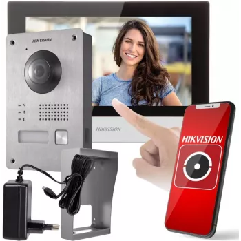 Hikvision vaizdo durų skambučio rinkinys DS-KIS703Y-P