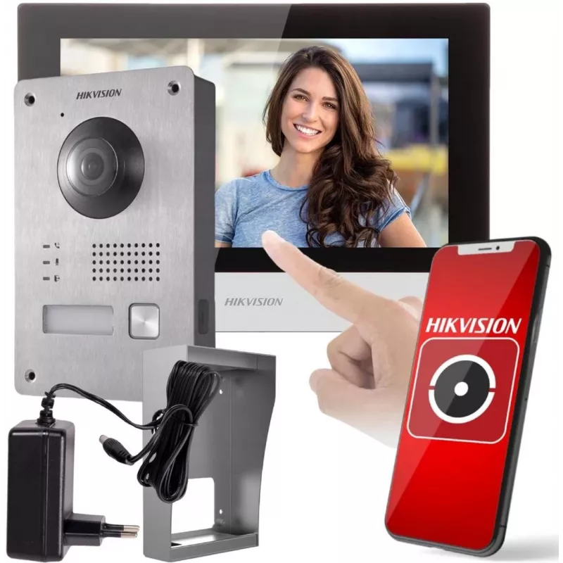 Hikvision vaizdo durų skambučio rinkinys DS-KIS703Y-P