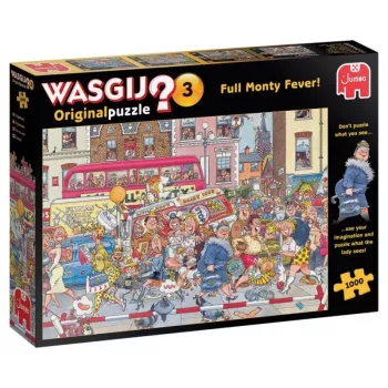Jumbo Wasgij Originali 3- 3 Full Monty Fever 1000 Pieces Puzzle (81923) (81923)