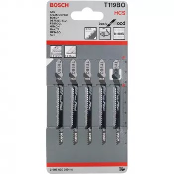 Bosch 2 608 630 310 siaurapjūklio / slankiojo pjūklo / atbulinio pjūklo geležtė Siaurapjūklio geležtė Didelio anglies plieno (HCS) 5 vnt.