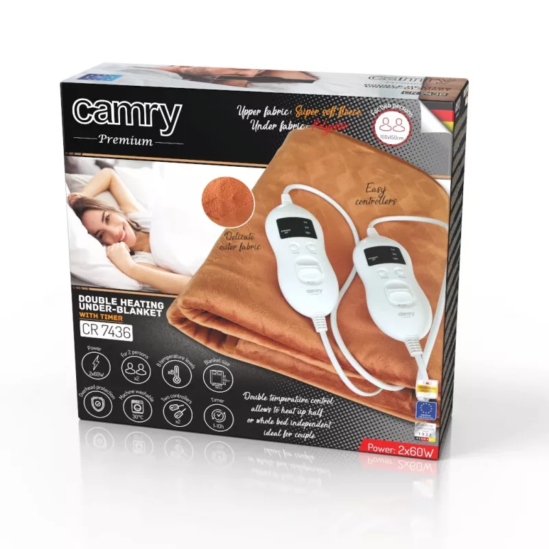 CAMRY CR 7436 elektrinė antklodė