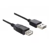 USB laidas DeLOCK EASY-USB 2.0-A 5m Juodas
