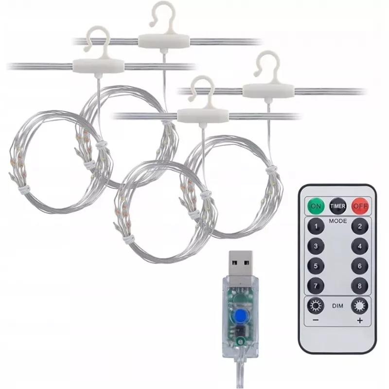 LED užuolaida Extralink KURTYNA LED 3x3 su nuotolinio valdymo pultu (modelis EX.73172)