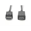Adapter kabelis Displayport 1.2 with interlock 4K 60Hz UHD Typ DP/HDMI A M/M juodas 2 m
