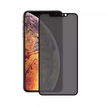 Grūdinto stiklo ekrano apsauga „Devia Real Series“, skirta „iPhone XS Max“, 3D viso ekrano, juoda