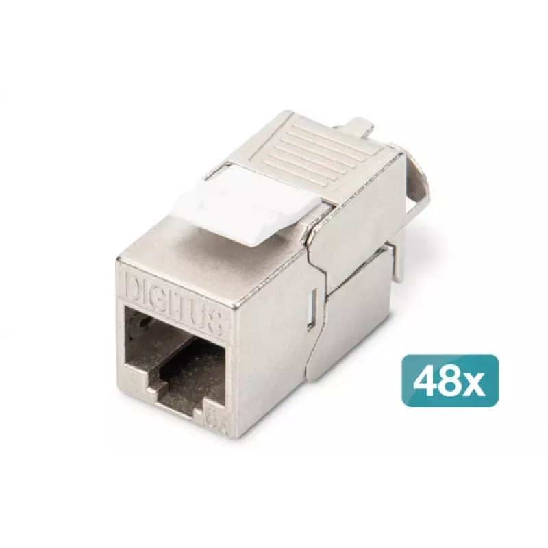 Digitus CAT 6A Keystone modulis, ekranuotas, be įrankių, 48 vnt.