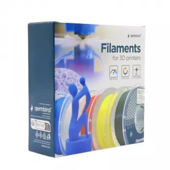 3D spausdinimo siūlas Gembird PLA 1.75 mm Geltonas 1 kg