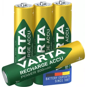 VARTA HR03 AAA Įkraunama baterija Accu Power 800 mAh 56703 Įkraunamos baterijos 4 vnt. Žalia