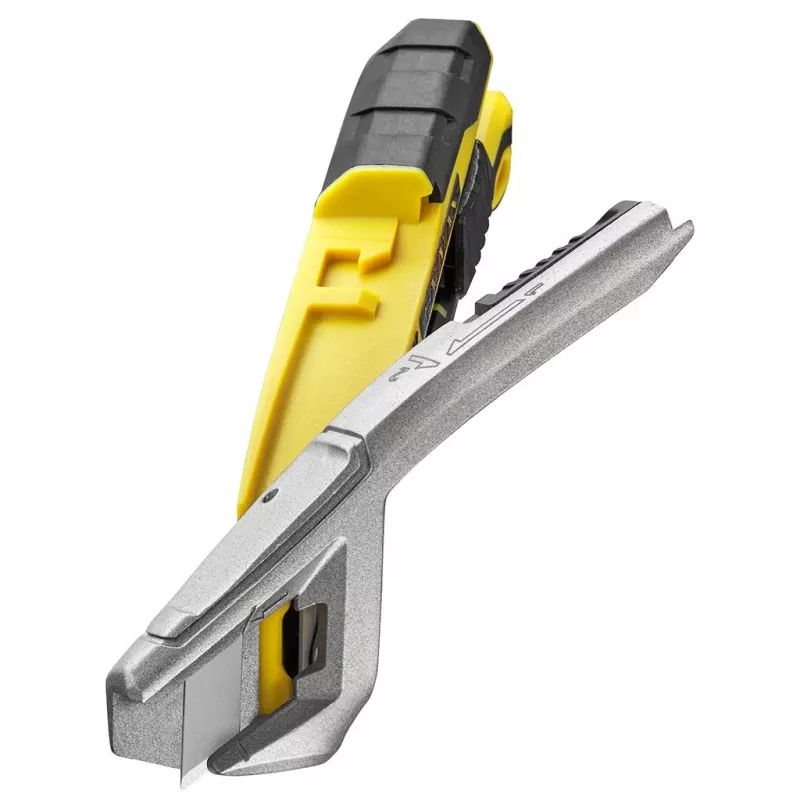Utility Knife Stanley FATMAX FMHT10594-0 Juoda Stainless Steel Geltona 18mm Width 165mm Length