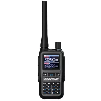 Baofeng UV-5R EU MINI USB-C Bluetooth VHF UHF aviacijos juostos pilkas racija