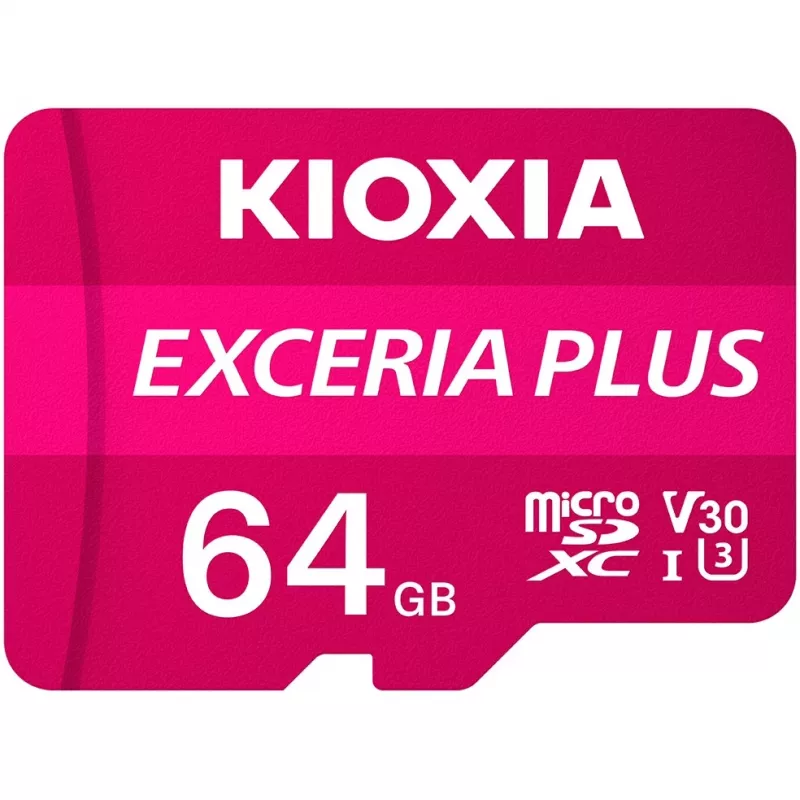 Kioxia Exceria Plus atminties kortelė 64 GB MicroSDXC Class 10 UHS-I (LMPL1M064GG2)