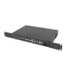 Nevaldomas jungiklis LANBERG RSFE-16P-2C-250 — 18 prievadų Gigabit, 16x PoE+ (30W), 2x SFP, 250W, 1U, metalinis, montuojamas į stelažą