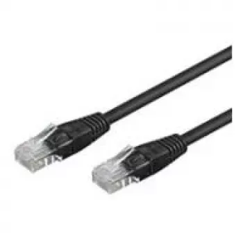 Wentronic Goobay CAT 6 komutacinis kabelis, U/UTP, Juoda, 7,5 m - CCA Copper Mix (68686)