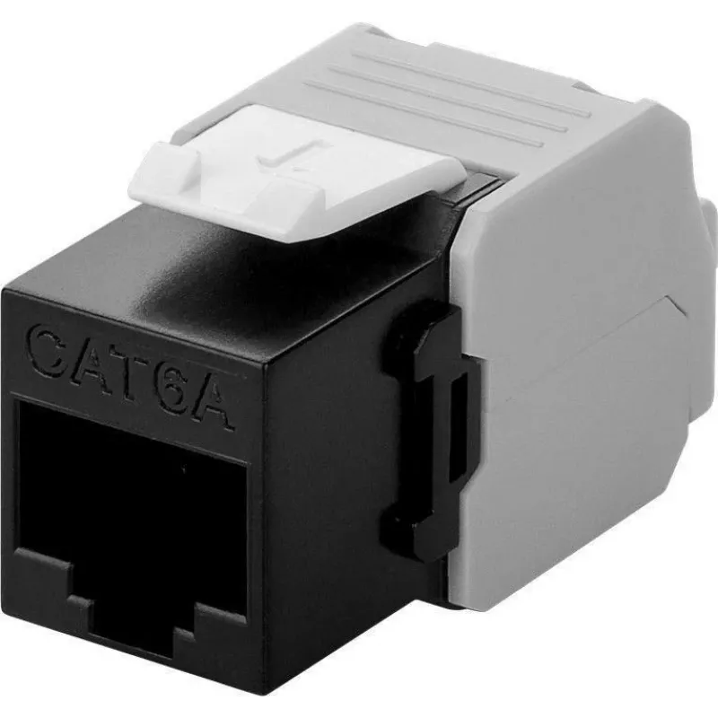 Microconnect KEYSTONE-16 keystone modulis, plokščias juodas, RJ-45