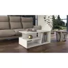 Topeshop PRIMA BIEL kavos / šoninis / galinis staliukas kavos staliukas laisvos formos 1 koja (-os)