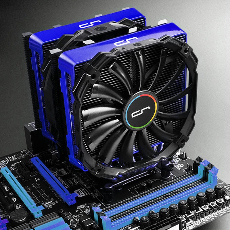 Kompiuterio aušinimo sistemos dalis Cryorig CR-CCI — mėlynas ABS priedas, skirtas R1 Universal / R1 Ultimate (140×23×131 mm)