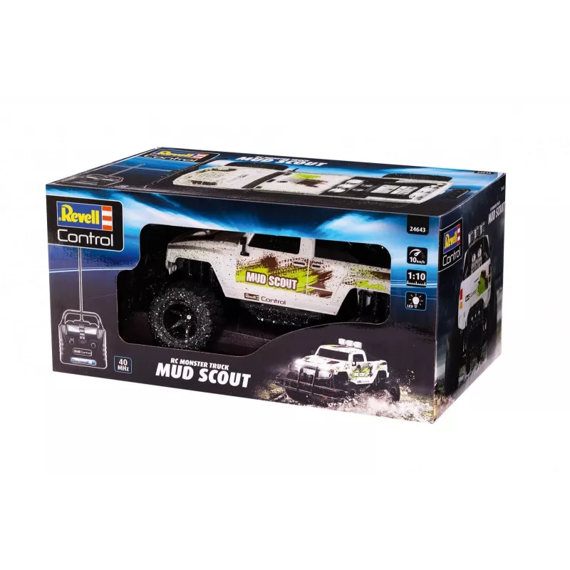 Revell New Mud Scout radijo bangomis valdomas modelis, plento sunkvežimis, elektrinis variklis