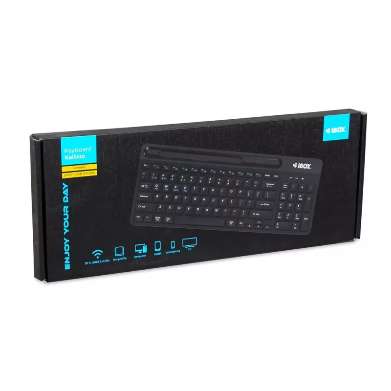 IBOX Kallisto BT/2.4GHZ belaidė klaviatūra