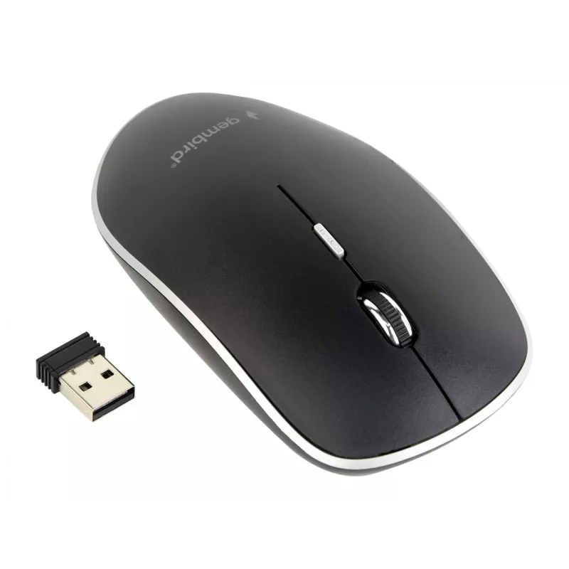 pelė USB OPTICAL WRL Juoda/SILENT MUSW-4BS-01 GEMBIRD