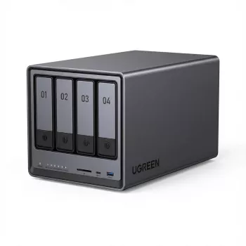 UGREEN NASync DXP4800 4 lizdų NAS, 8 GB DDR5, 2x 2,5 GbE (25372B)
