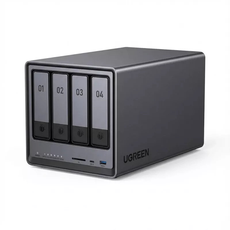 UGREEN NASync DXP4800 4 lizdų NAS, 8 GB DDR5, 2x 2,5 GbE (25372B)