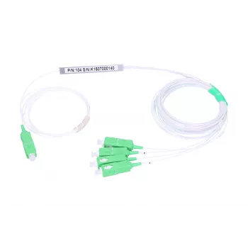 Kabelio skirstytuvas Extralink Splitter 1:4 PLC SC/APC 900um 1.5m Žalias Baltas