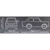 „Cobi Trabant 601“ konstravimo rinkinys – 72 dalys, miniatiūrinis automobilio modelis