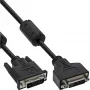 InLine DVI-D kabelis 24+1 M/F, Dual Link, 2 ferito šerdys, 3 m