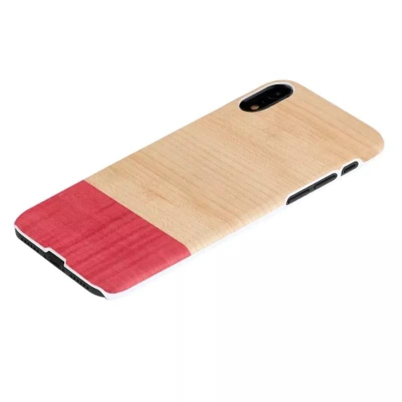 man and wood telefono dėklas, skirtas iPhone XR — miss match white