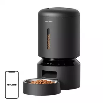 Gyvūnų šėrykla Aptel Petlibro Granary WiFi 5 L — automatinis sauso ėdalo dozatorius (juoda)
