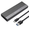 Qoltec korpusas SSD M.2 diskui, SATA, NGFF, USB-C