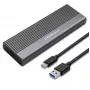 Qoltec korpusas SSD M.2 diskui, SATA, NGFF, USB-C
