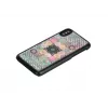 Smartphone dėklas iKins skirtas iPhone XS / XS S — Flower Garden dizainas, juodas