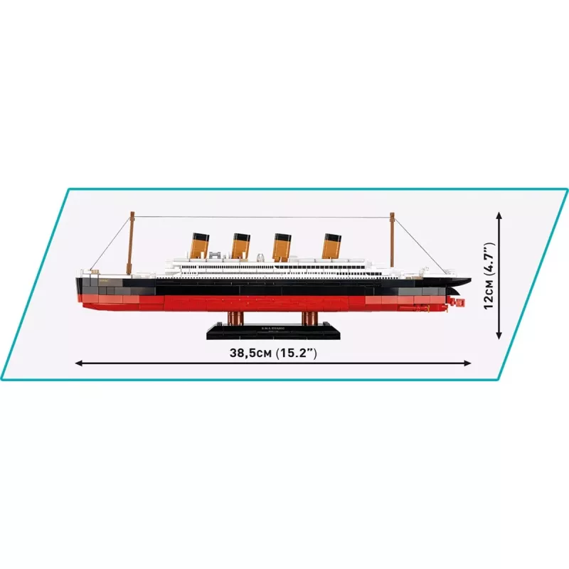 Konstruktorius Cobi R.M.S. Titanic modelis 593 dalys COBI-1680 — mastelio modelio kaladėlės