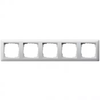 Sienelės plokštė Gira Standard 55 — Balta termoplastinė, be varžtų, 80,7×365,9×11,4 mm