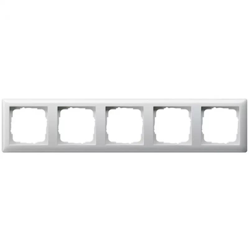 Sienelės plokštė Gira Standard 55 — Balta termoplastinė, be varžtų, 80,7×365,9×11,4 mm