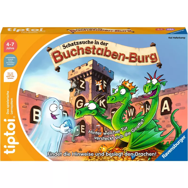 tiptoi Schatzsuche in der Buchstabenburg, stalo žaidimas